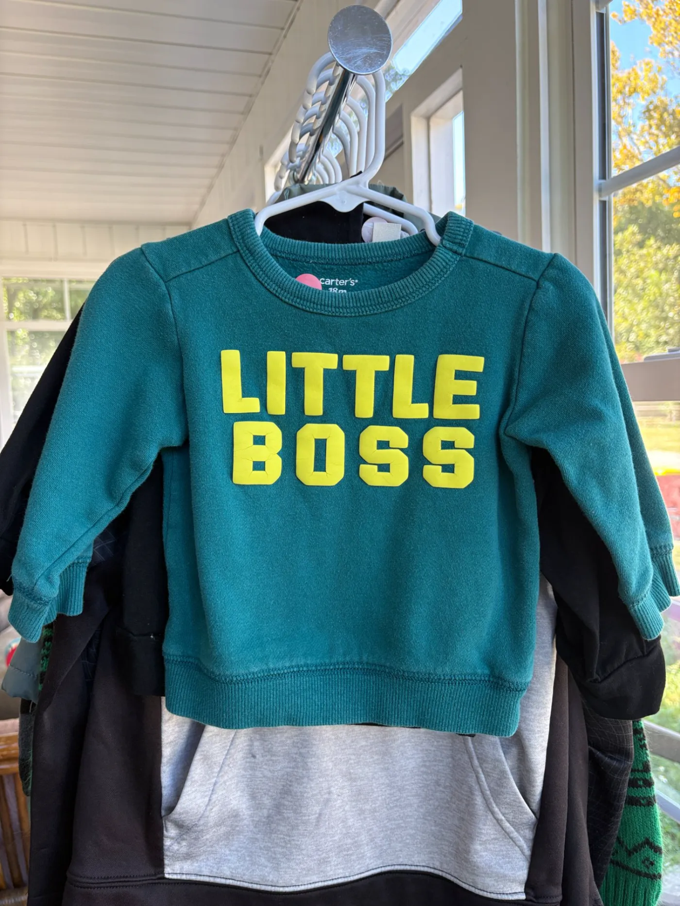 Baby Teal "Little Boss" Hoodie