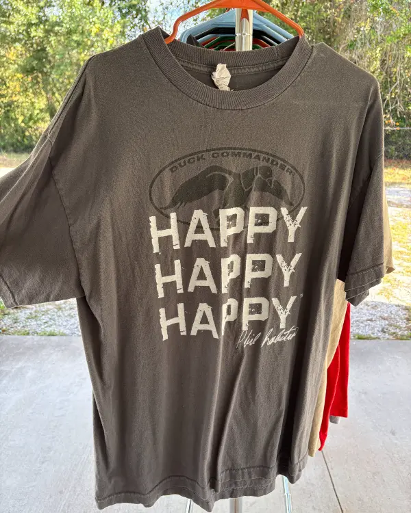 Gray "Happy" Tee
