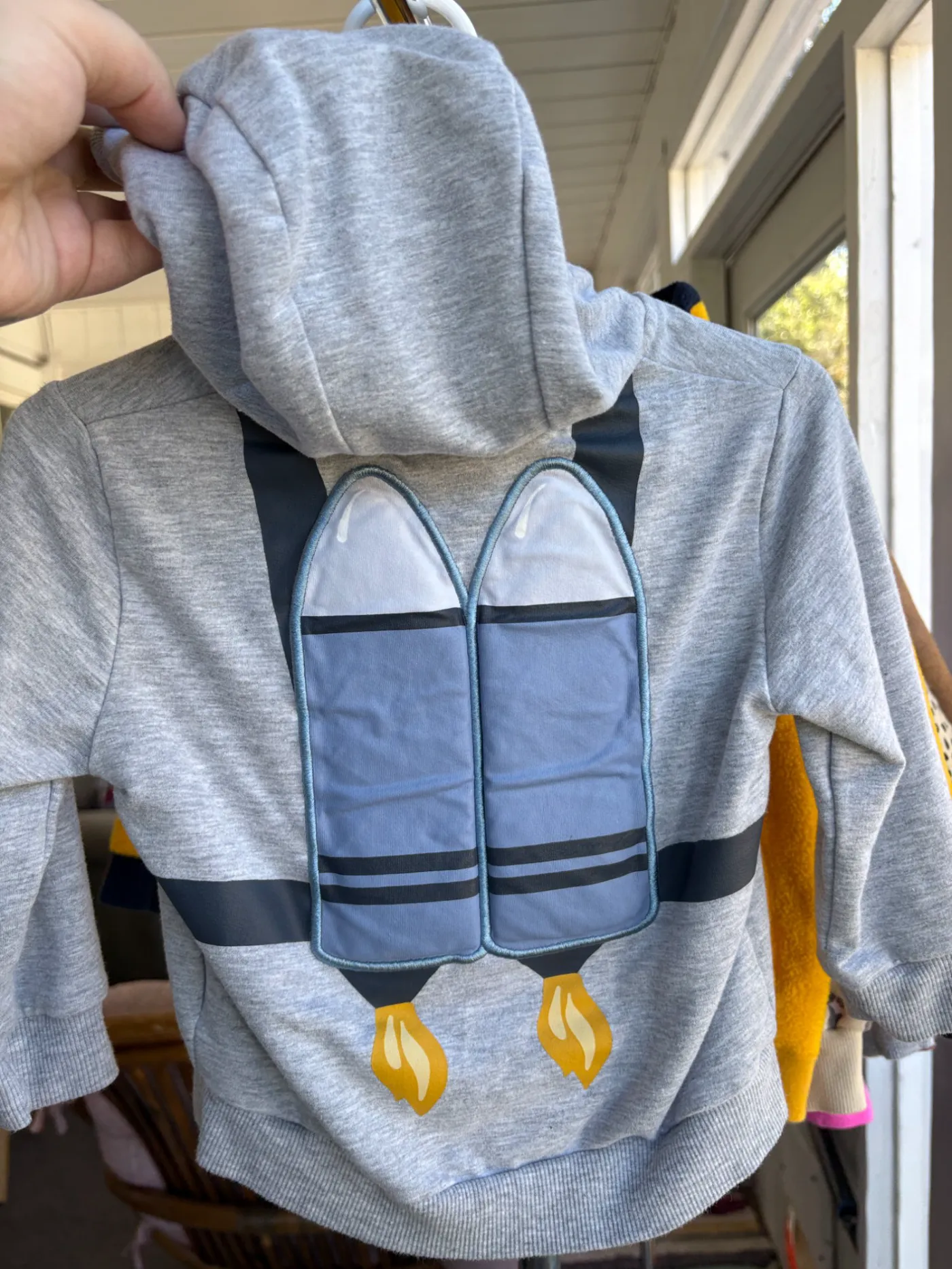 Grey Rocket Hoodie