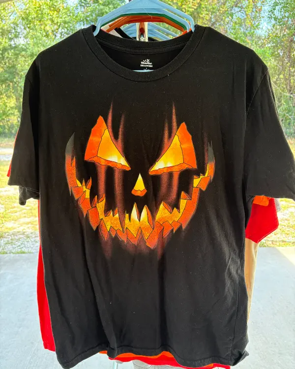 Black Pumpkin Face Tee