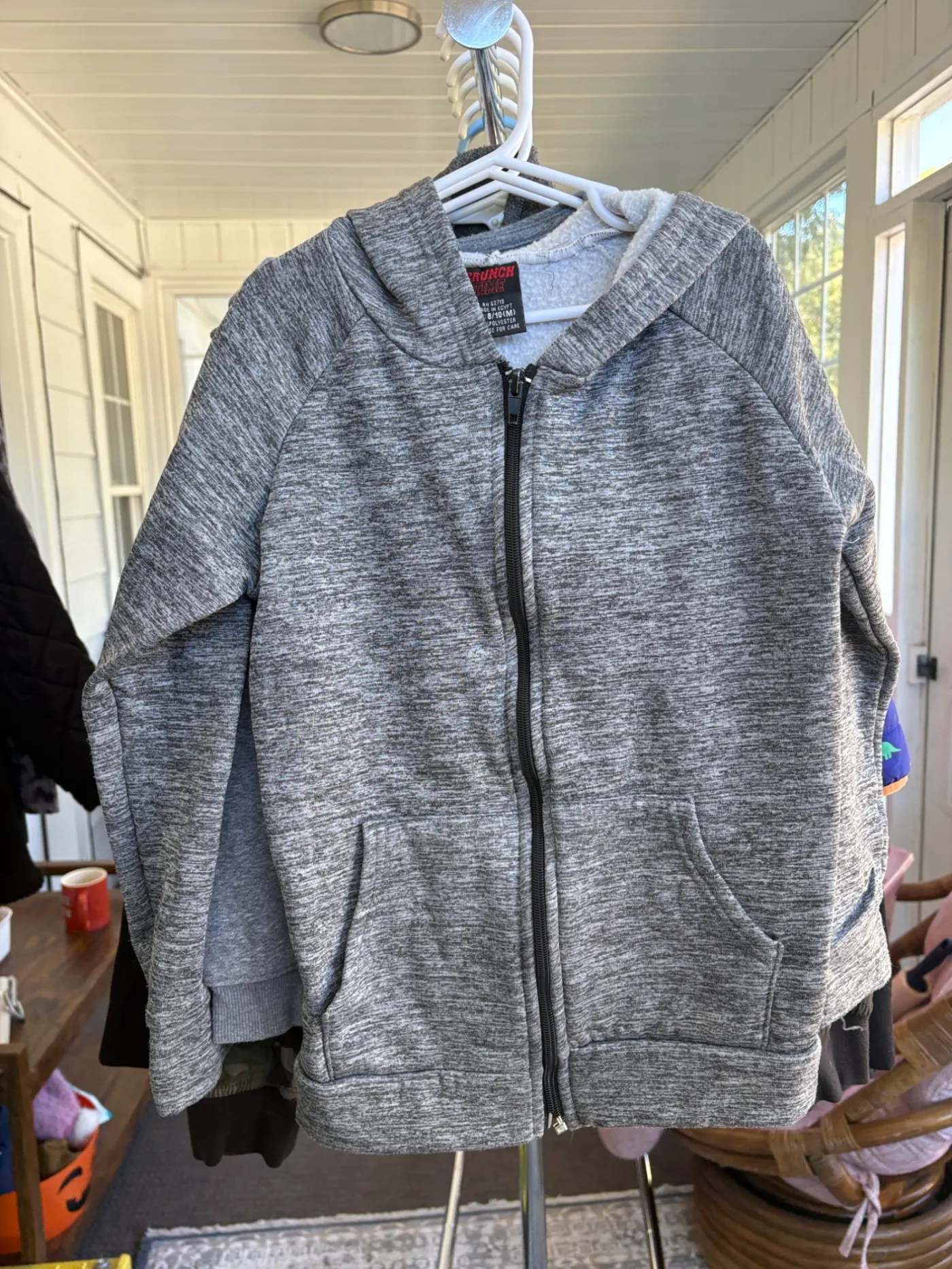 Boys' Grey Zipper Jacket