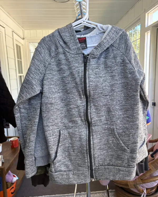 Boys' Grey Zipper Jacket
