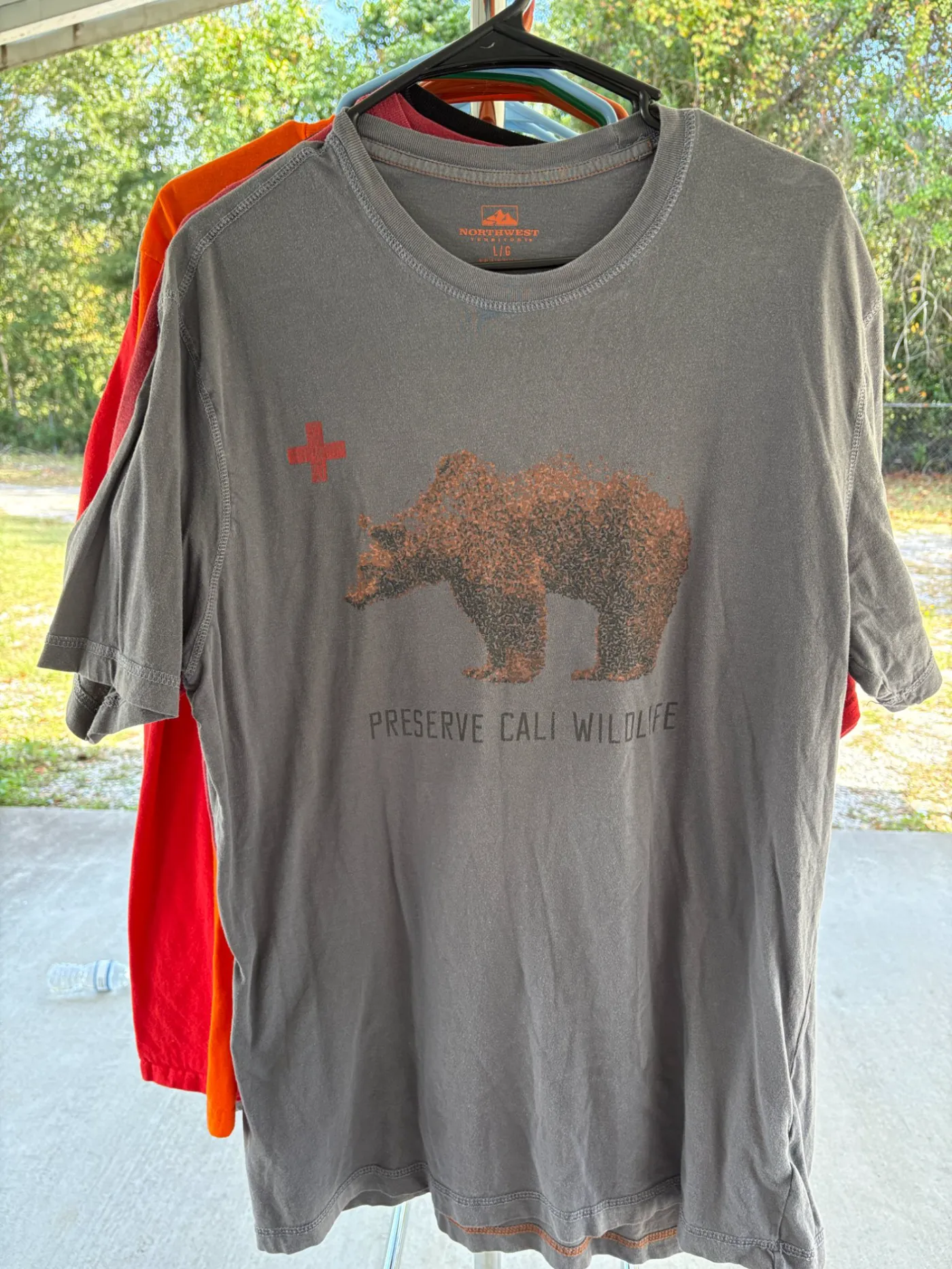 Gray "Perserve Cali Wildlife" Tee