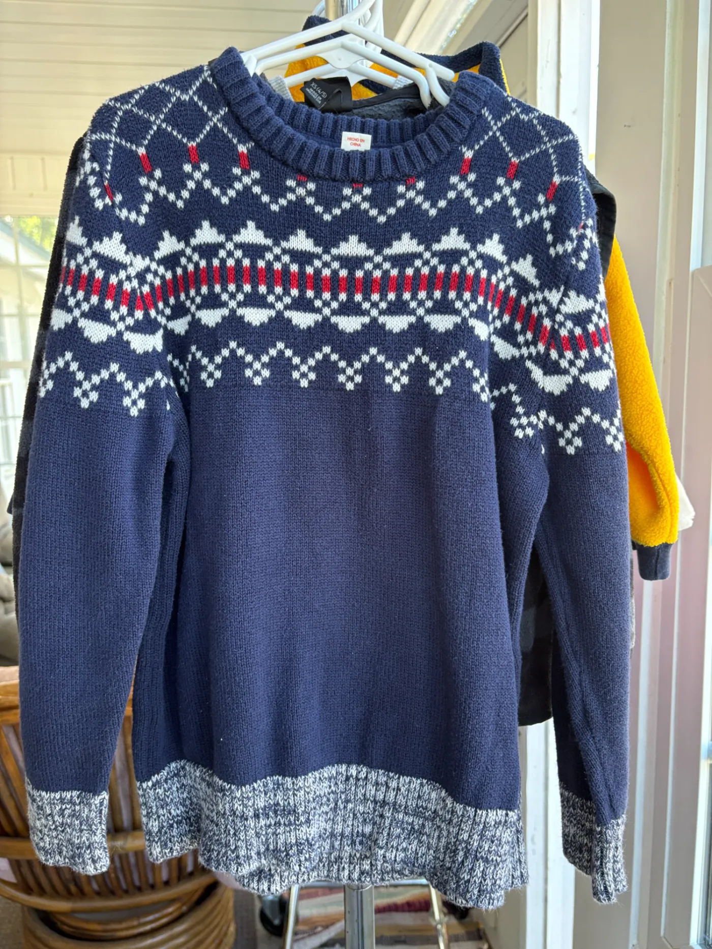 Kids Navy Blue Christmas Sweater