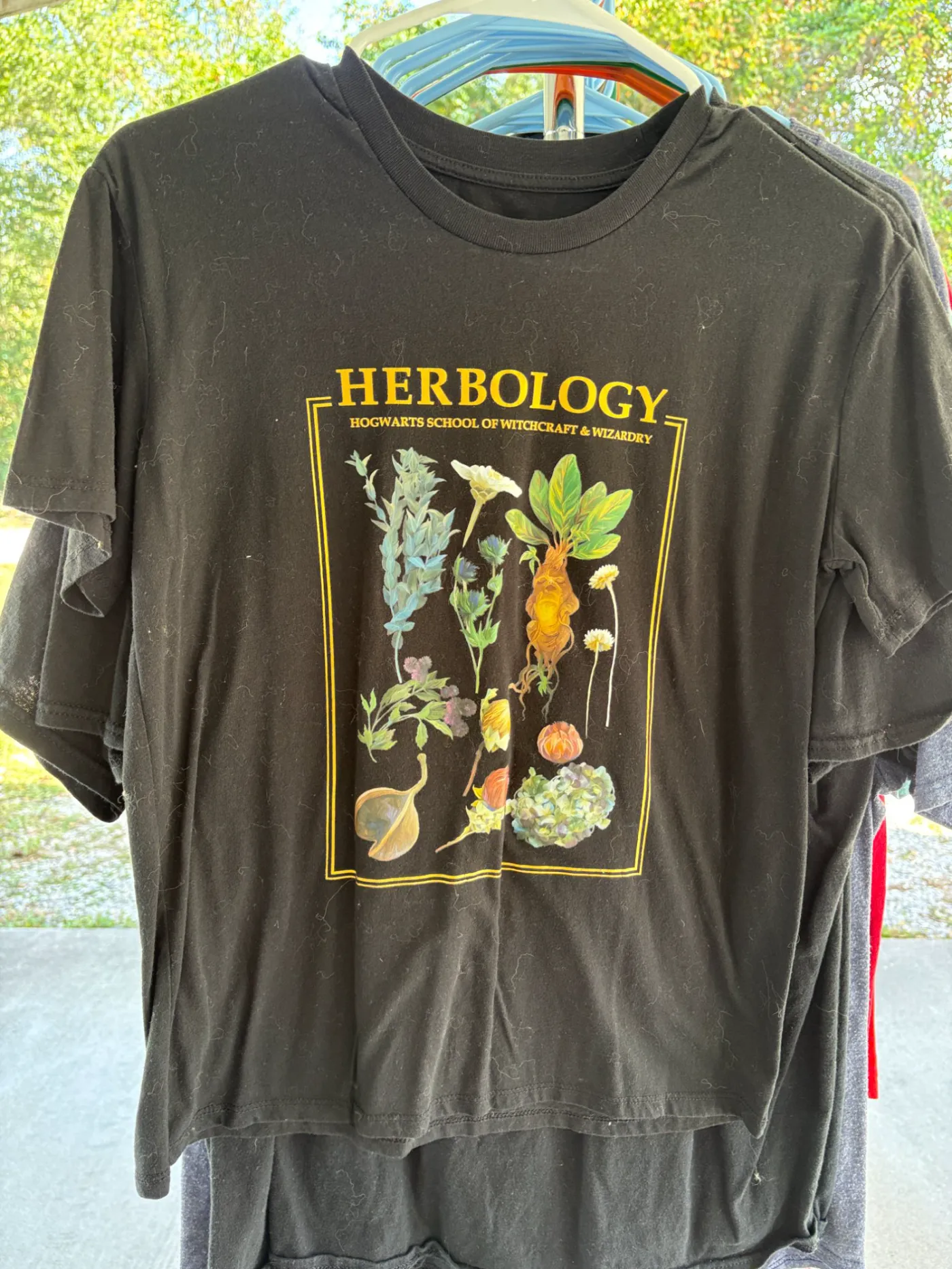 Black "Herbology" Tee