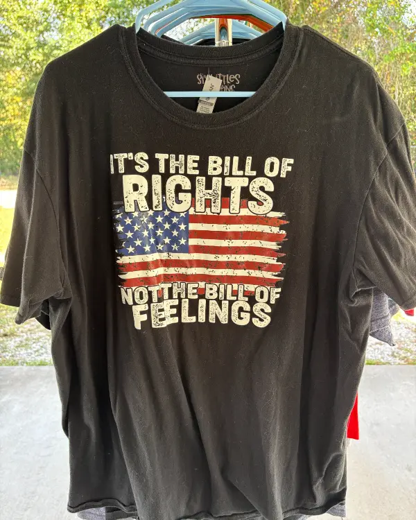 Black "Bill of Rights" Tee