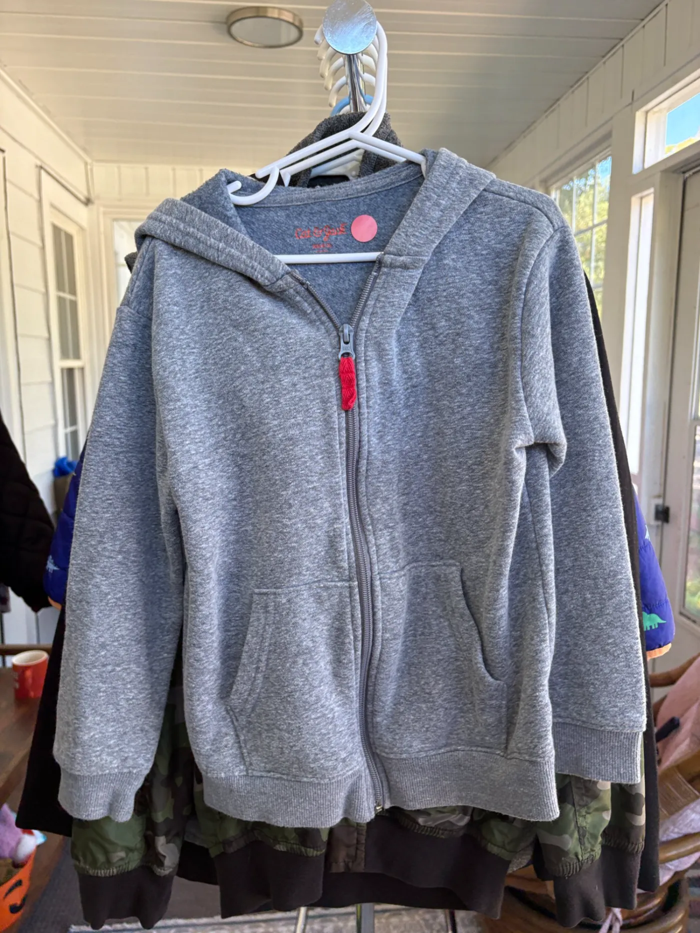 Boys' Grey Zipper Jacket