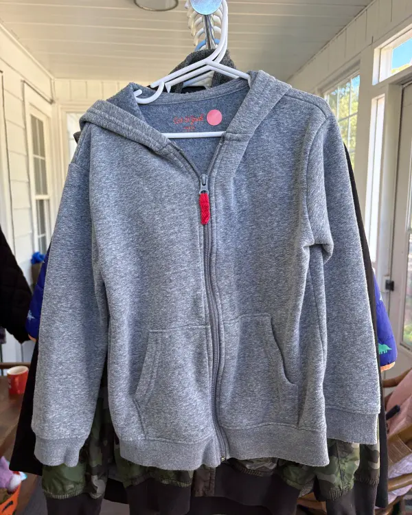 Boys' Grey Zipper Jacket