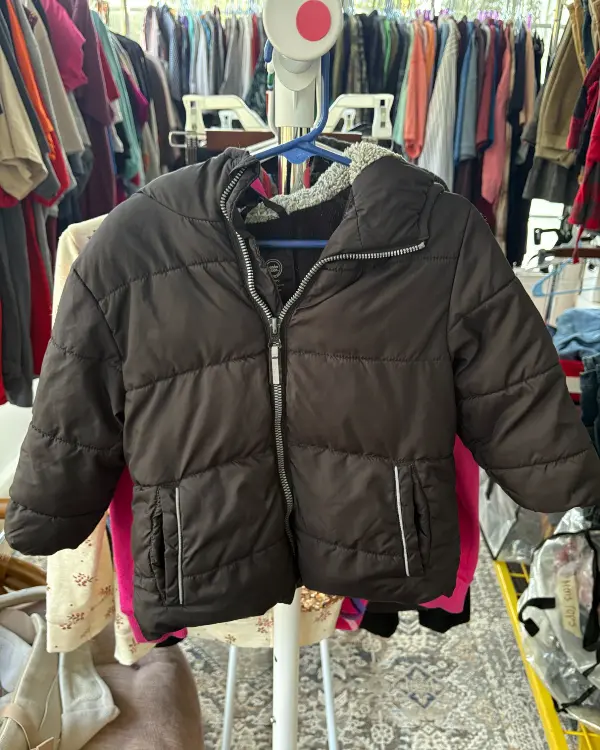 Black Heavyweight Puffer Jacket
