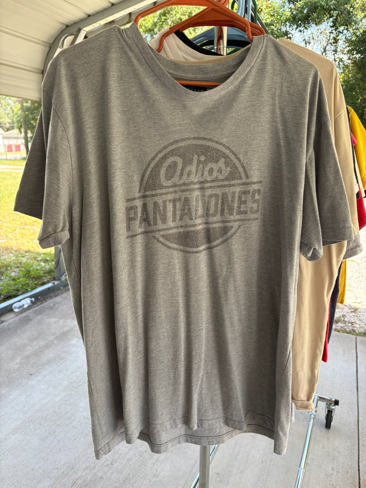 Gray "Adios Pantalones" Tee