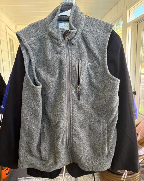 Boys' Grey Zipper Vest