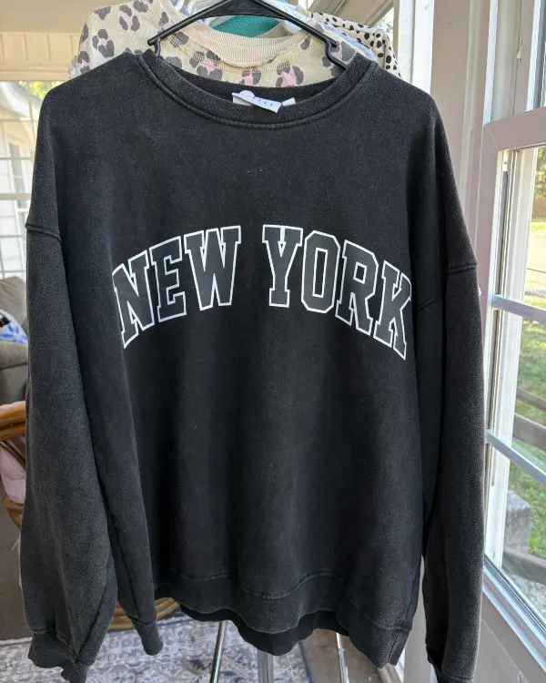Black New York Crewneck