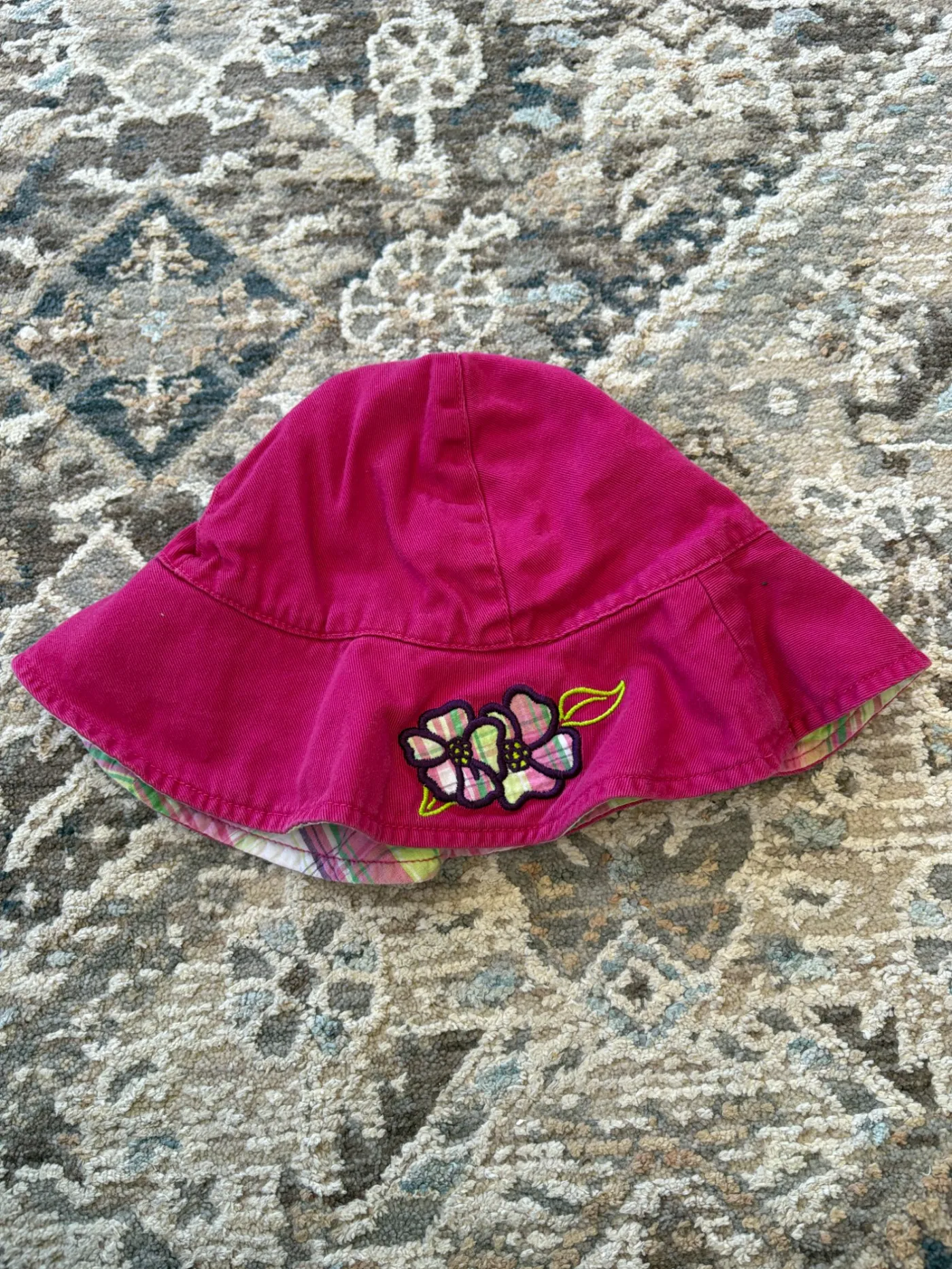 Reversible Pink Infant Hat