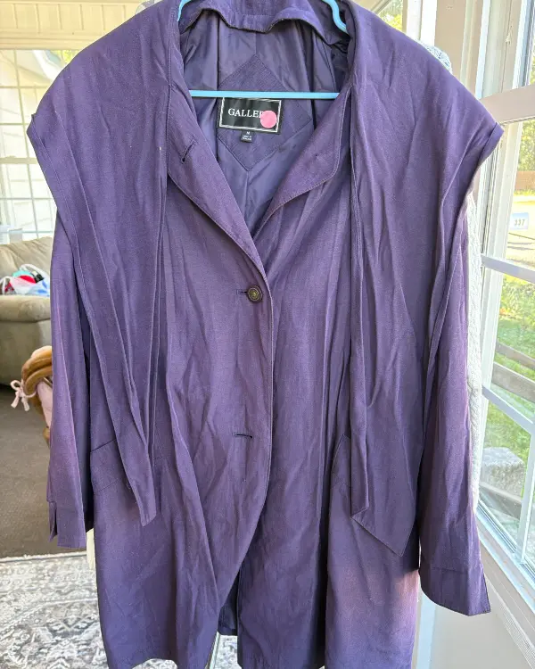 Purple Button Coat
