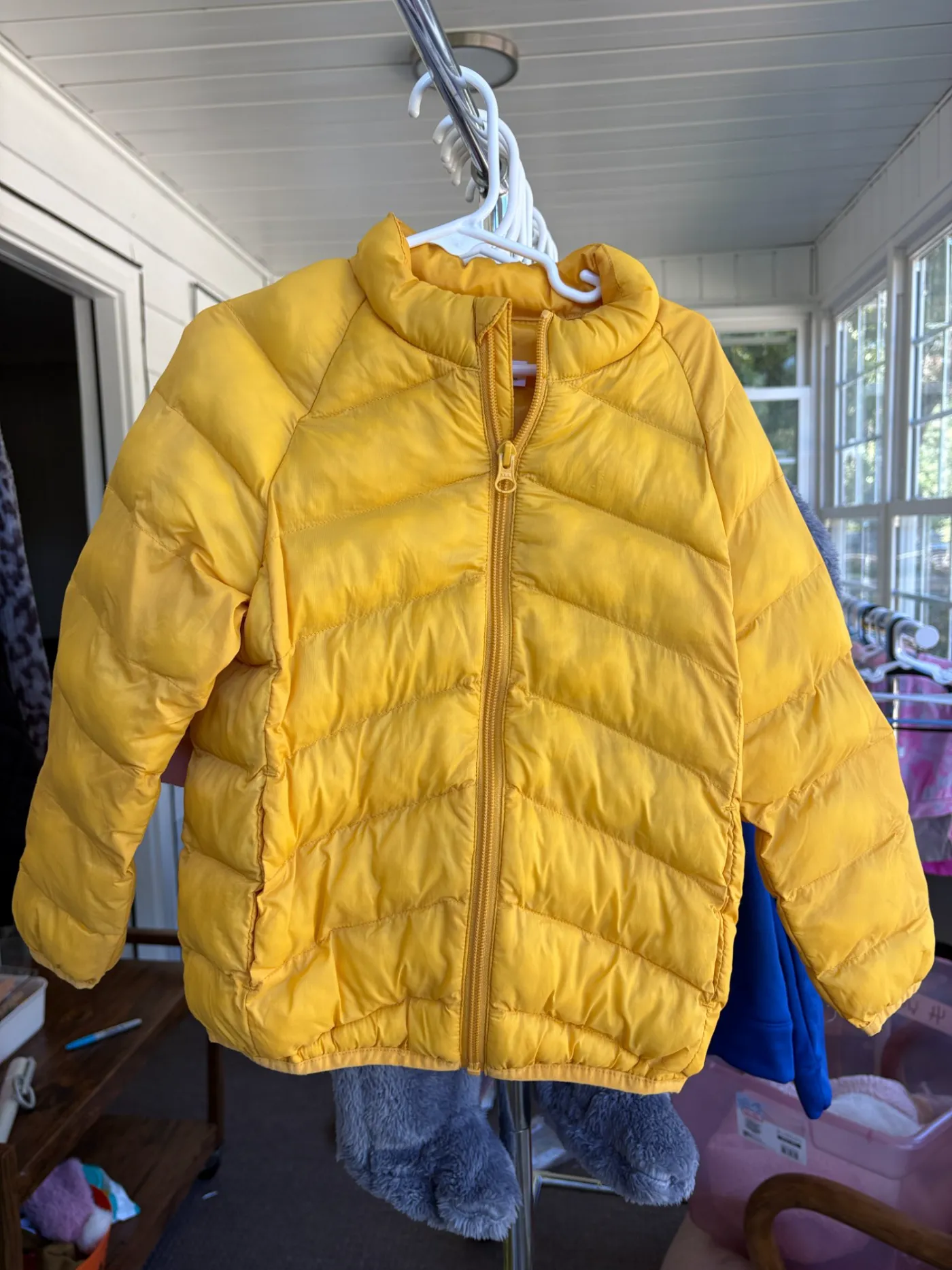 Toddler Yellow Puffer Jacket
