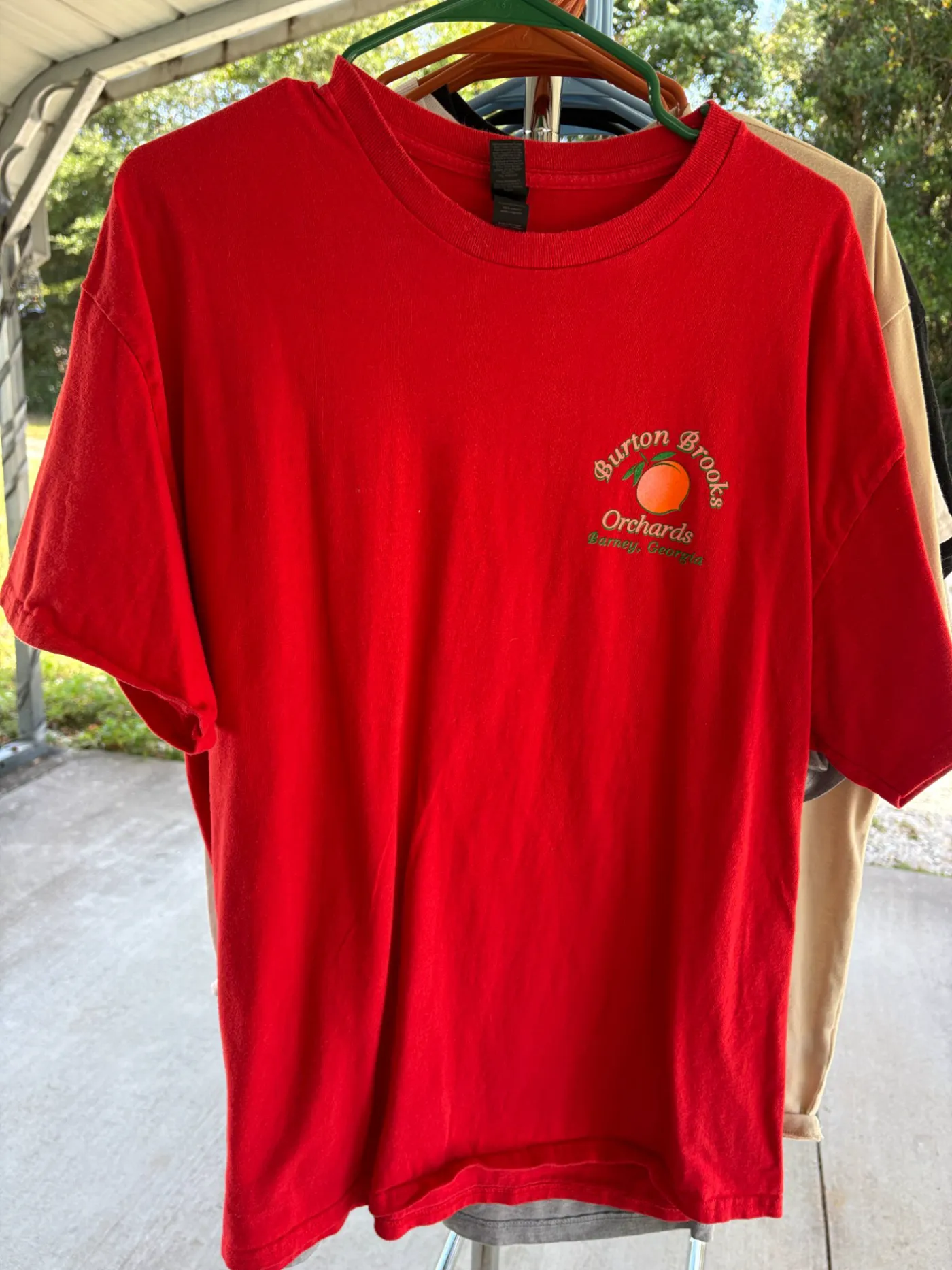 Red "Burton Brooks Orchards" Tee